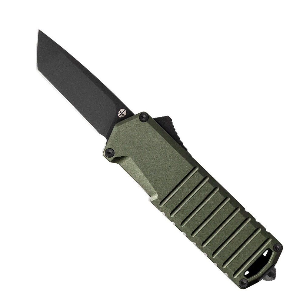 Tekto Knives A2 Badger OTF Knife, OD Green - Tekto Knives