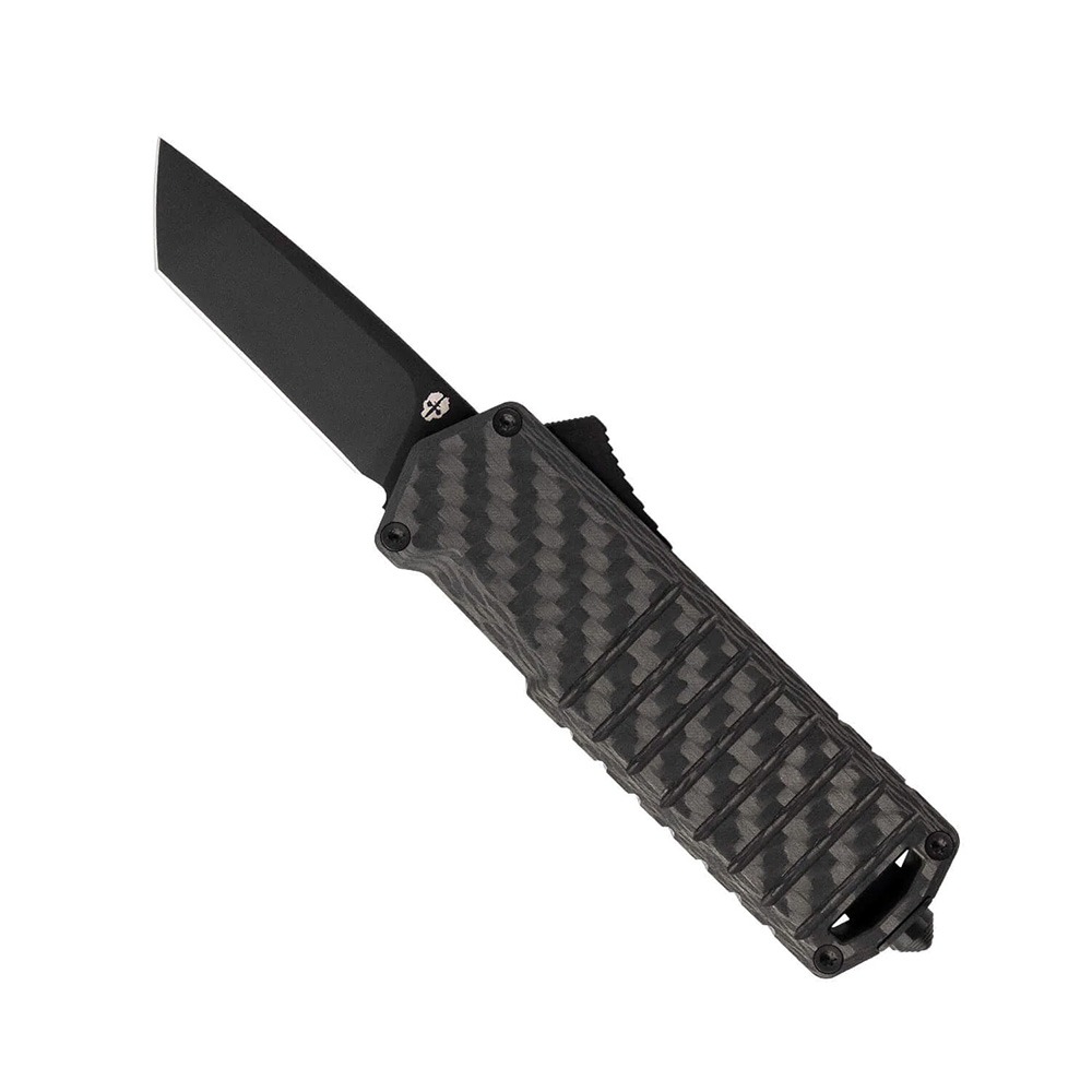 Tekto Knives A2 Badger OTF Knife, Carbon Fiber - Tekto