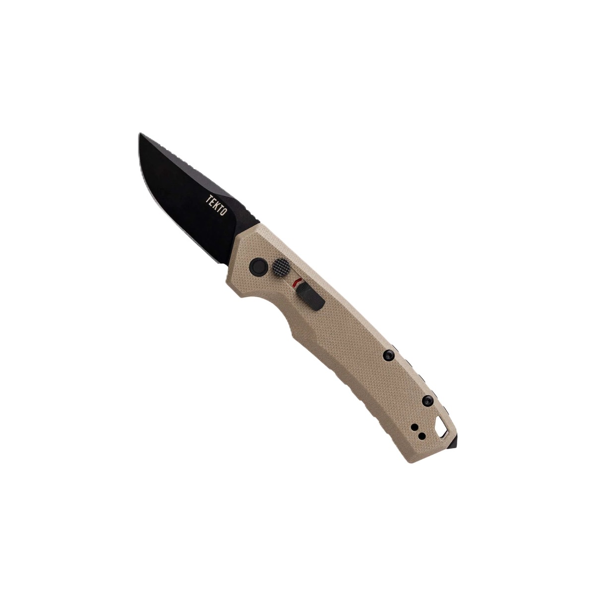 Tekto Knives A3 Delta Mini Auto Folding Knife, Desert