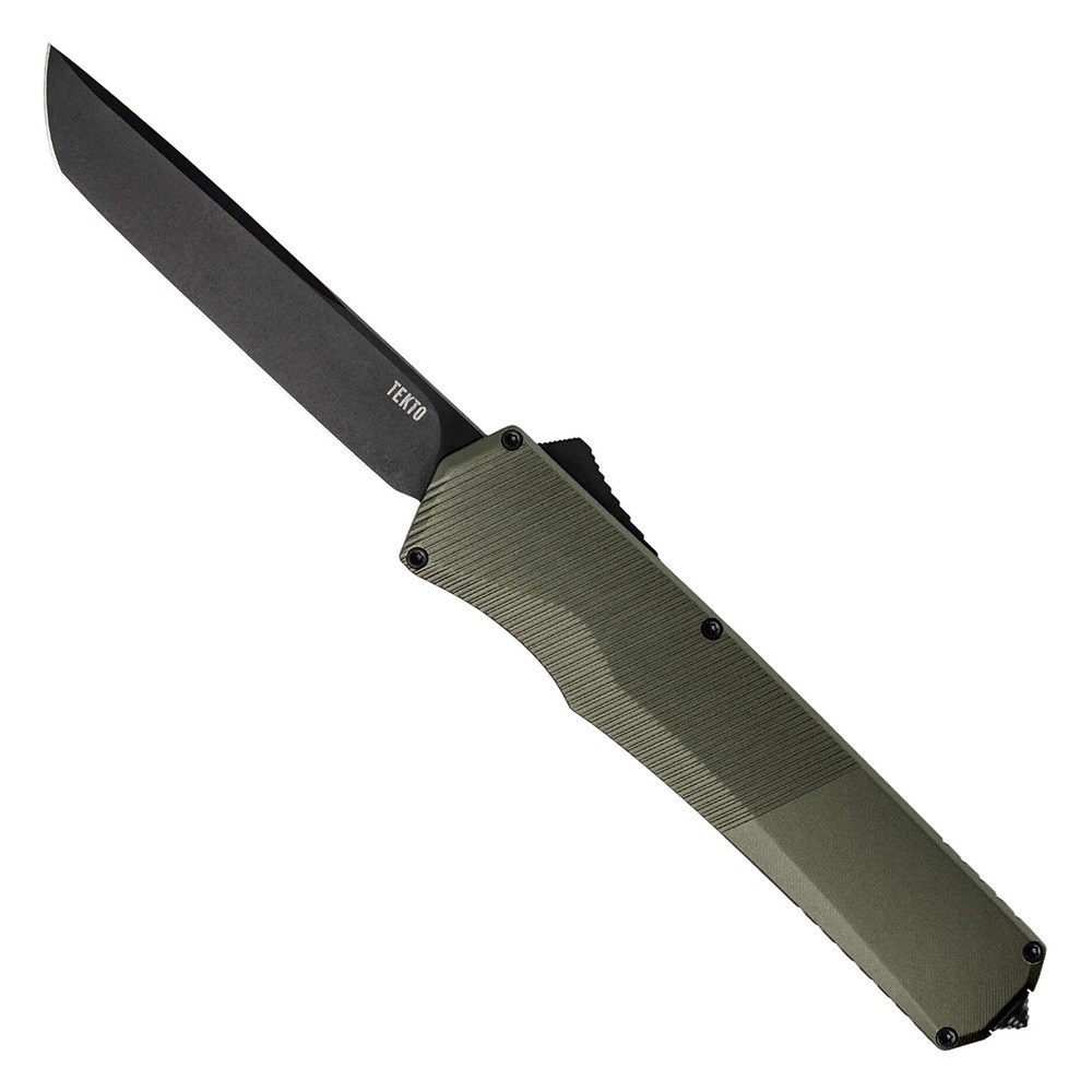 Tekto Knives A5 Spry Auto Knife, OD Green - Tekto Knives