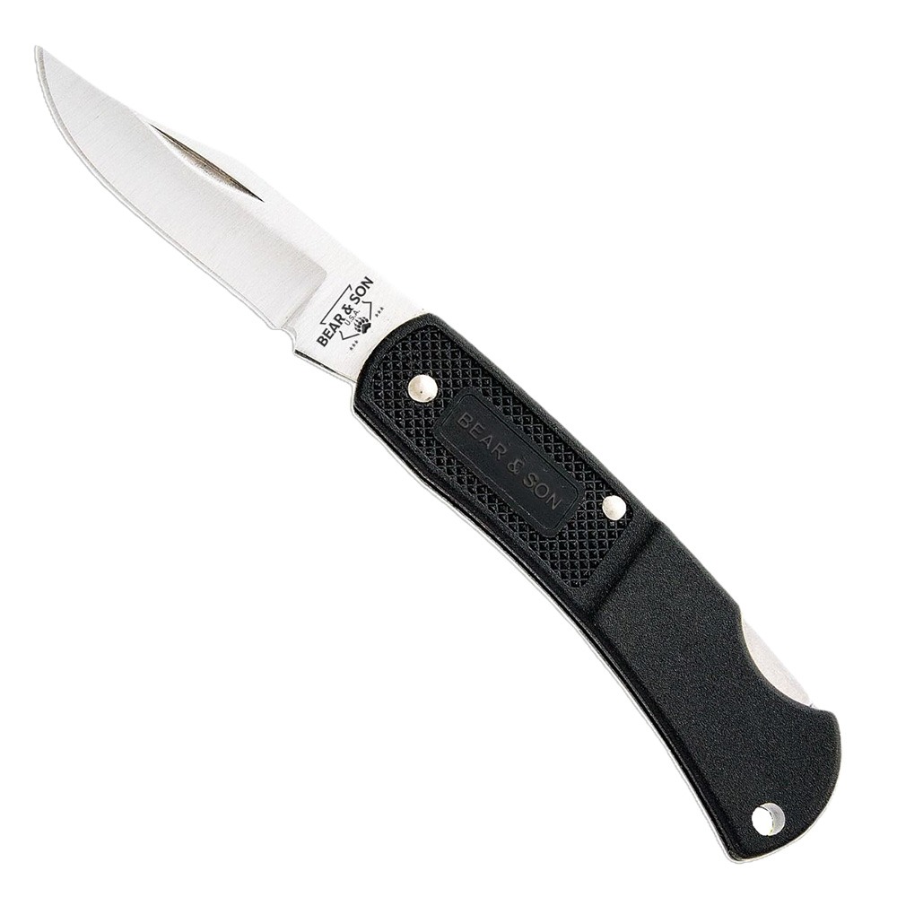 Bear & Son Bear & Son 3" BLACK ZYTEL FOLDING KNIFE