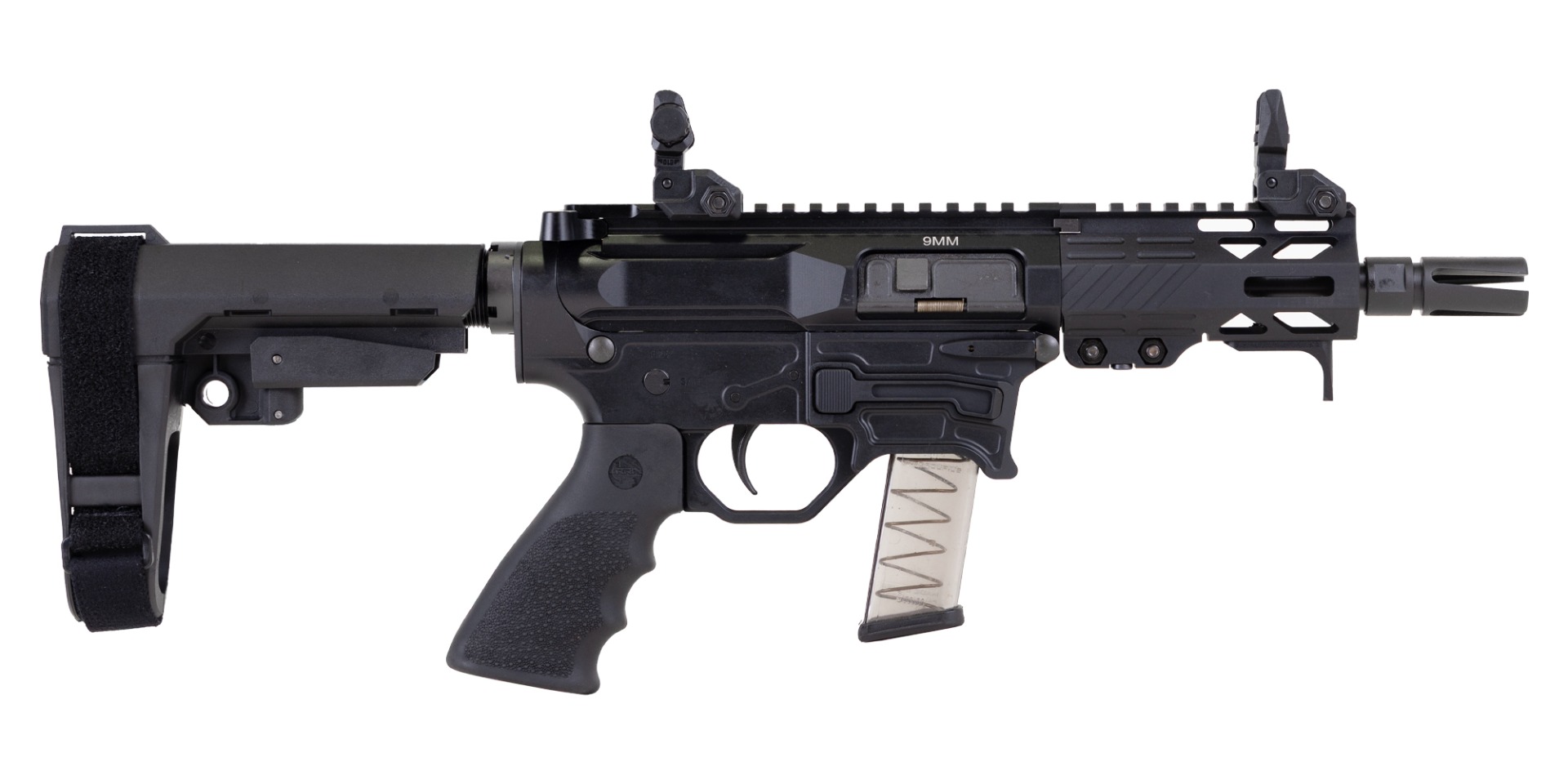Rock River Arms Rock River Arms RUK-9BT 4.5" 9mm 15rd AR-PCC Pistol w/ Arm Brace