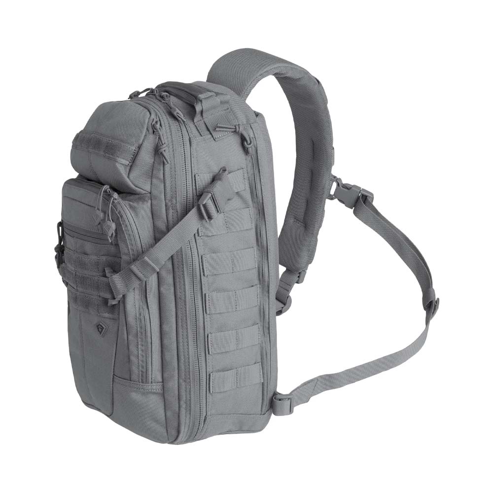 First Tactical Crosshatch Sling Pack Bag, Wolf Grey