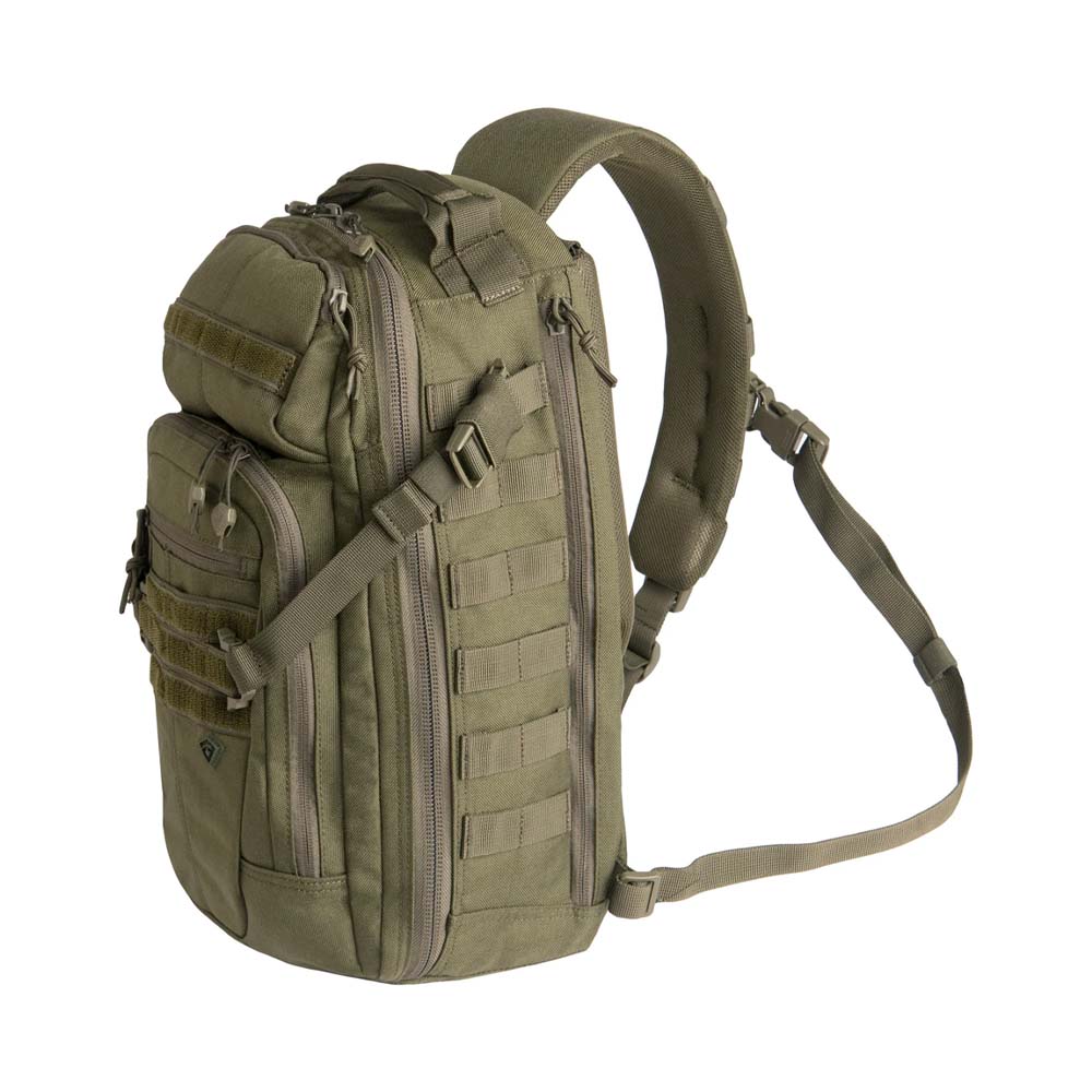 First Tactical Crosshatch Sling Pack Bag, OD Green