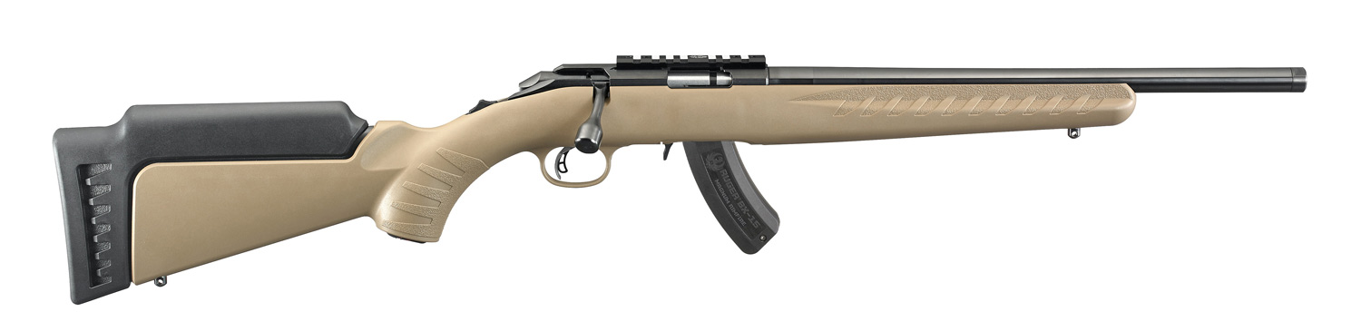 Ruger American Rimfire .17 HMR 16.1" 15rd Bolt Action Rifle, FDE - 8371 - Ruger