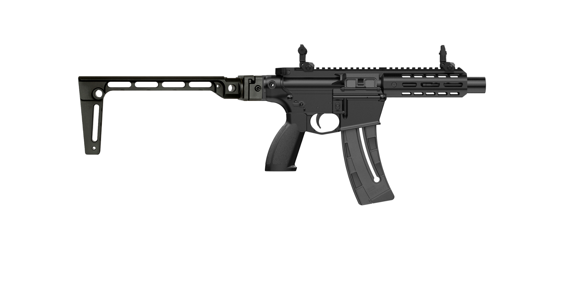 Retay RA22 8" .22lr 25rd MLOK Black Aluminum Pistol - RA1522PST-BLK-MLOK - Retay