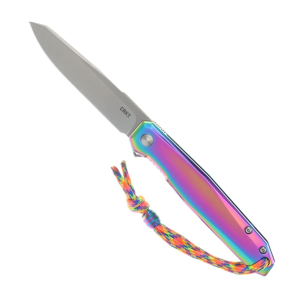 Crkt CRKT Facet Stainless Steel Iridescent Folding Knife