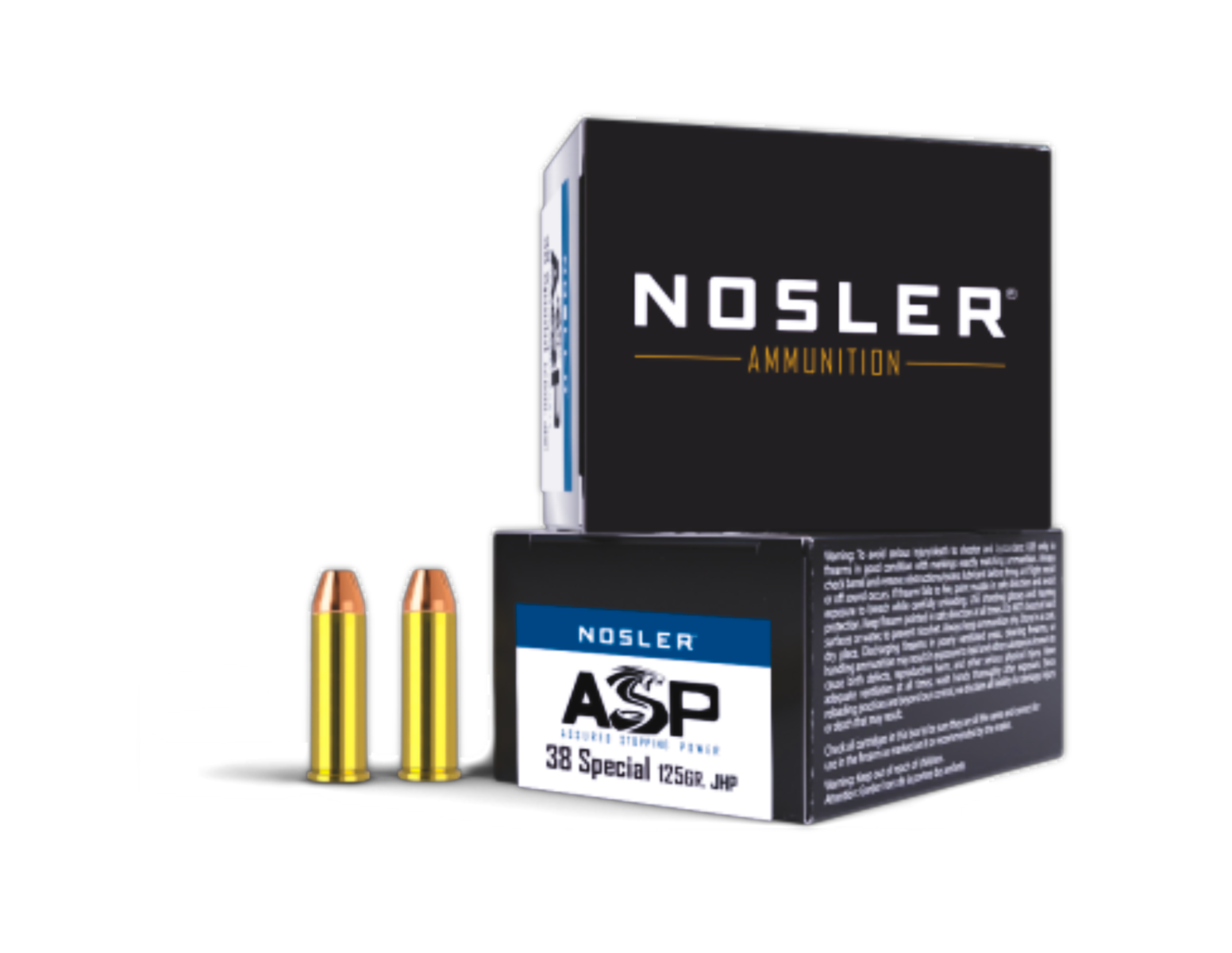 Nosler ASP .38 Special 125 Grain HP Ammo, 20Rds - 40137 - Nosler