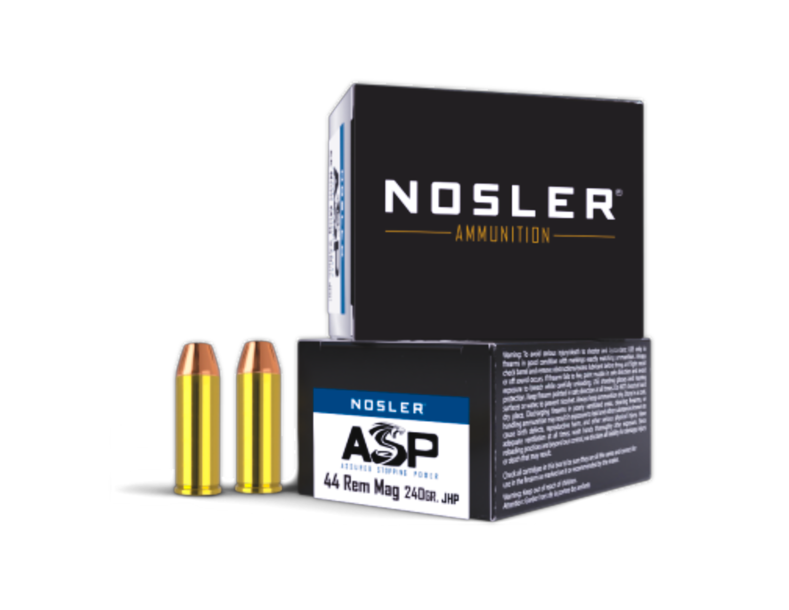 Nosler ASP .44 Rem. Magnum 240Grain JHP Ammo, 20Rds - 40136 - Nosler