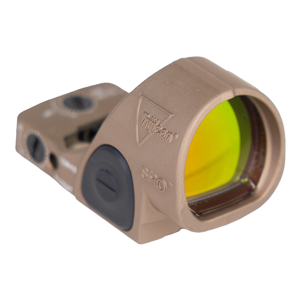 Trijicon SRO ADJ Sight LED - 2.5 MOA Coyote Brown - SRO2-C-2500020
