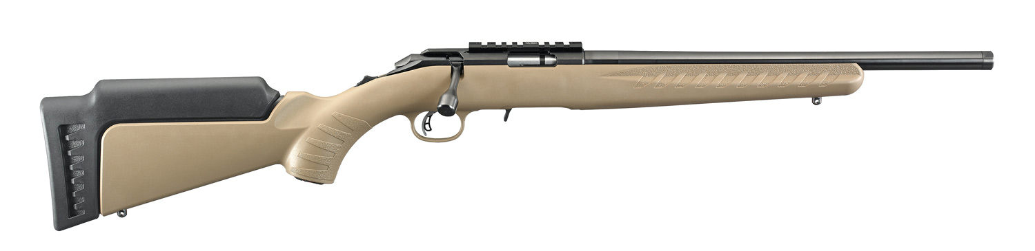 Ruger American Rimfire .22 LR 16.1" 10rd Bolt Action Rifle, FDE - 8358 - Ruger