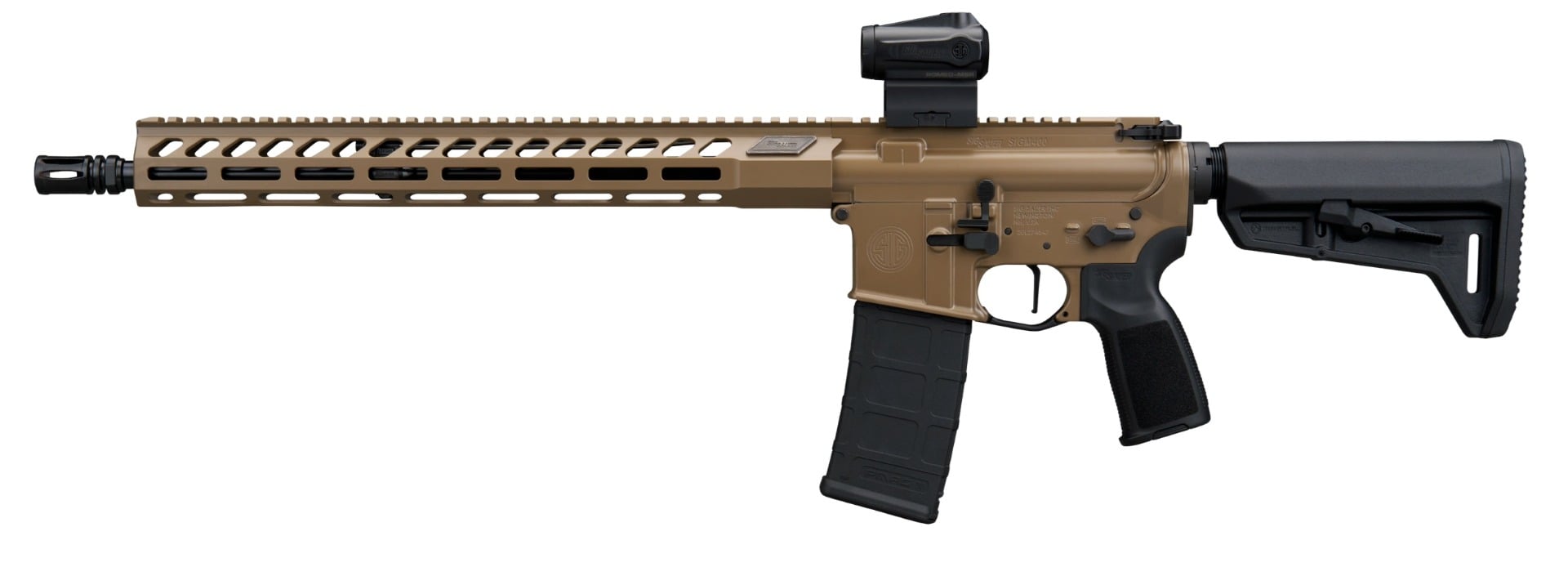 Sig Sauer M400 FORGE 16" 5.56 NATO AR Rifle w/ Romeo MSR, FDE - Sig Sauer