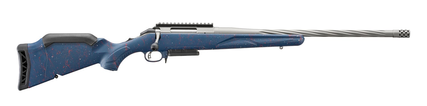 Ruger American Gen II 250th Anniversary .308 Winchester 20" 3rd Bolt Action Rifle, Liberty Blue - 56931 - Ruger