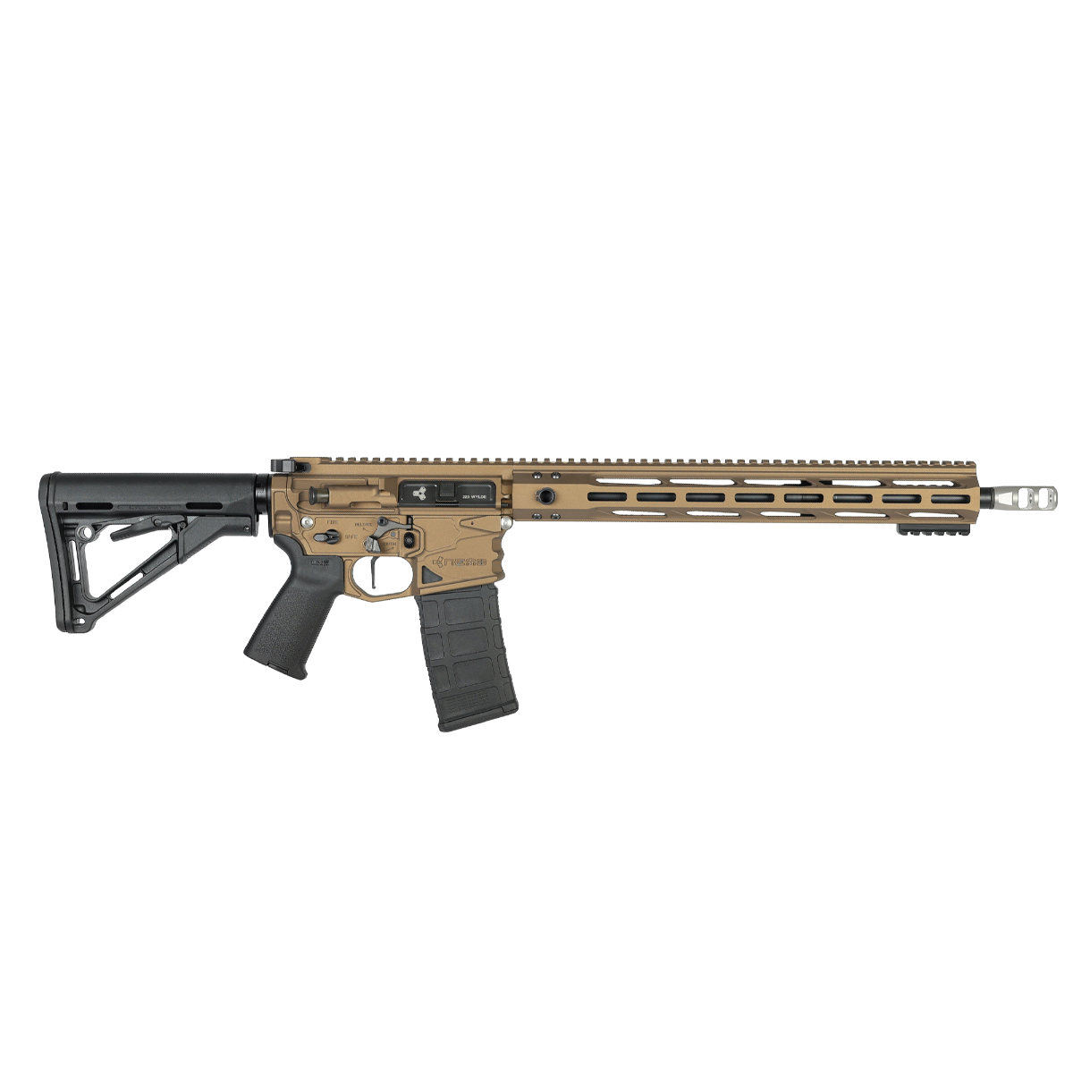 NEMO Arms Battle-Light 16" .223 Wylde AR Rifle, Burnt Bronze