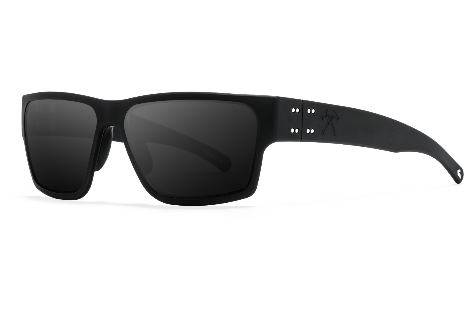Gatorz Eyewear Jack Carr Delta Smoke Optimized Polarized Black w/ Black Tomahawks