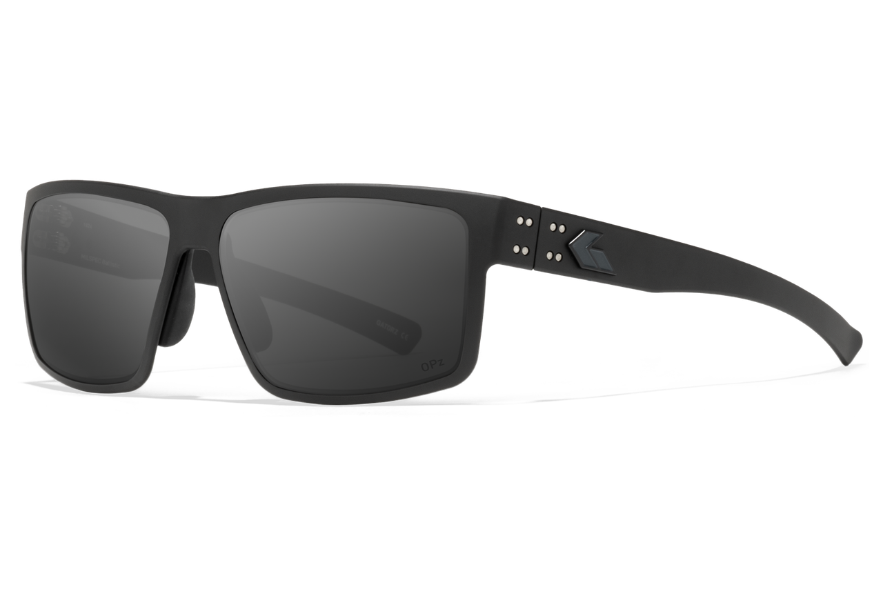 Gatorz Eyewear Rig Smoke Optimized Polarized Black w/ Black Logo