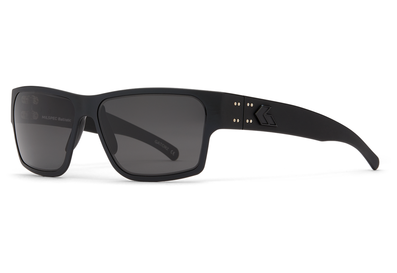 Gatorz Eyewear Delta Milspec Ballistic Smoke w/Anti-Fog Black w/ Black Logo