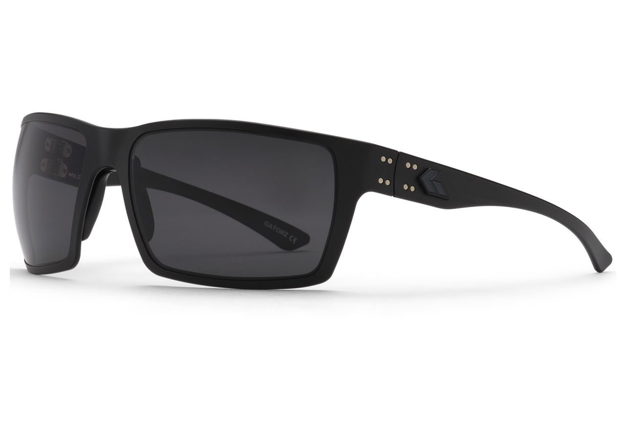 Gatorz Eyewear Marauder Milspec Ballistic Smoke w/Anti-Fog Black w/ Black Logo