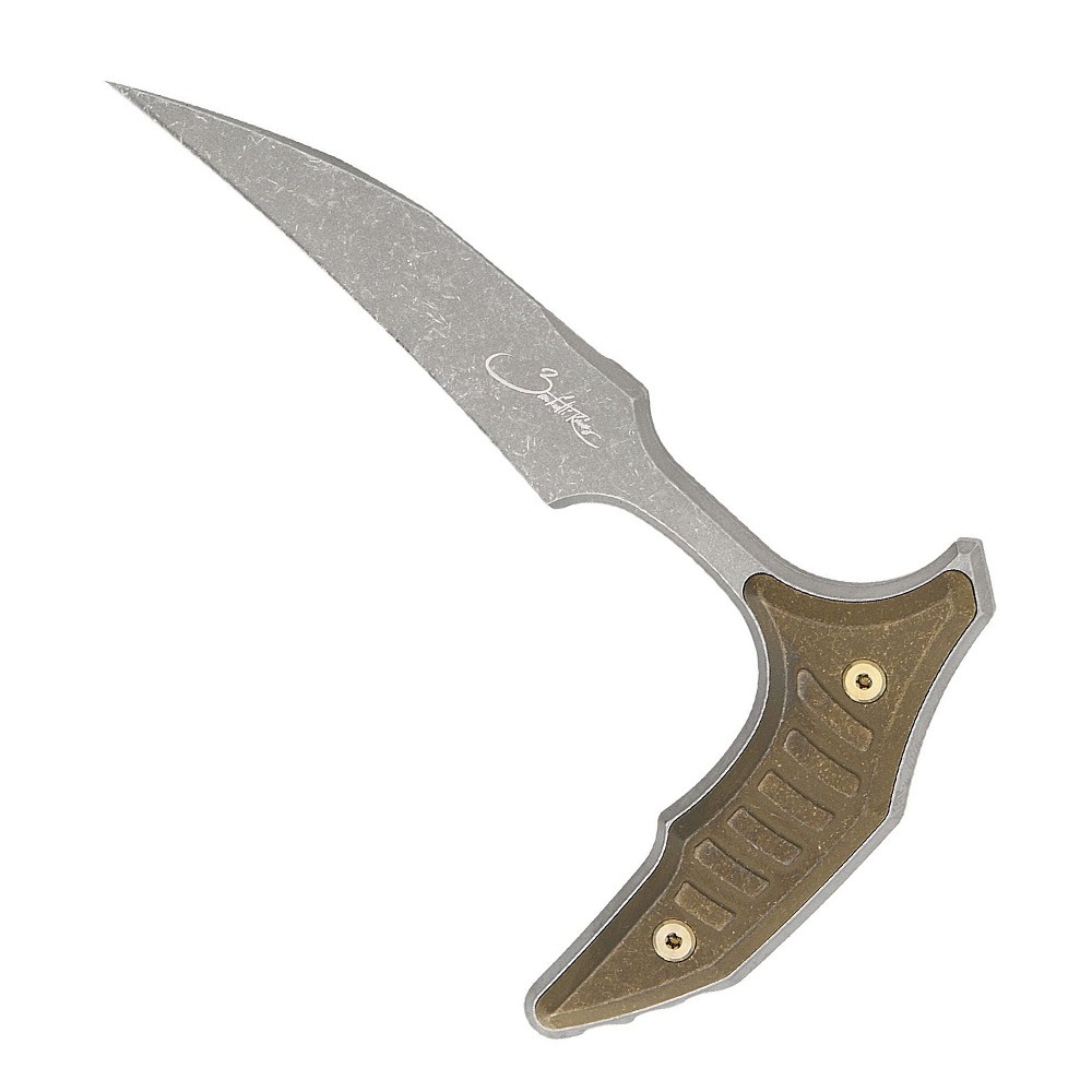 Microtech BEE Marfione Select Push Dagger Non-Serrated, Bronze/Bronze