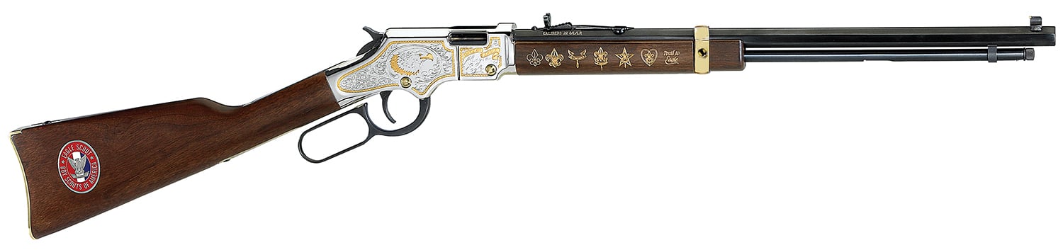 Henry H4 Eagle Scout Tribute 2nd Edition .22 S/L/LR 20" 21rd Lever Action Rifle, Walnut - H004ES2