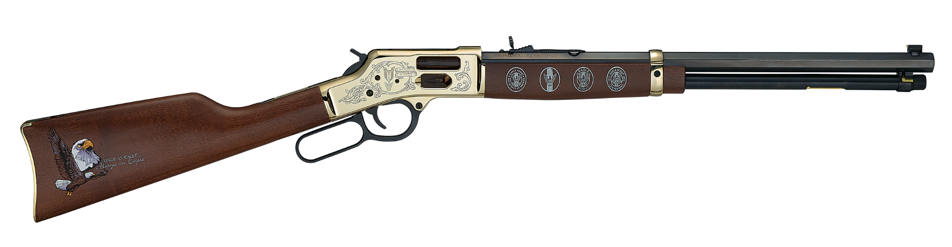Henry H6 Eagle Scount Centennial Tribute .44 Mag/.44 SPC 20" 10rd Lever Action Rifle, Walnut - H006GES2