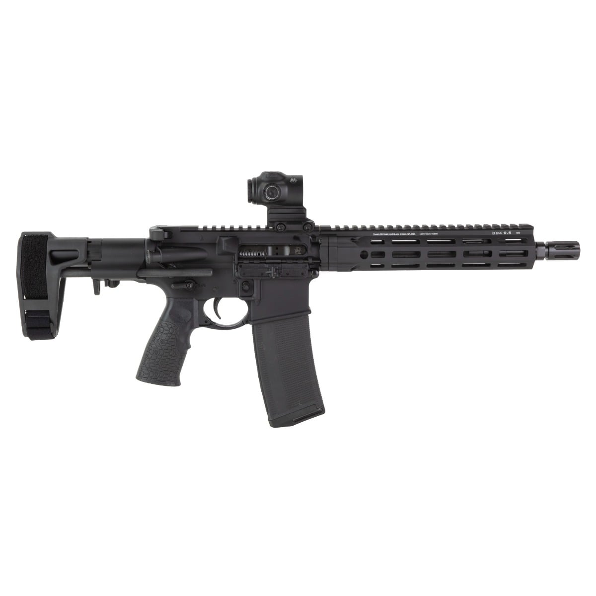 Daniel Defense DDM4 10.3" 5.56 NATO AR Pistol w/ Maxim PDW Brace, Black