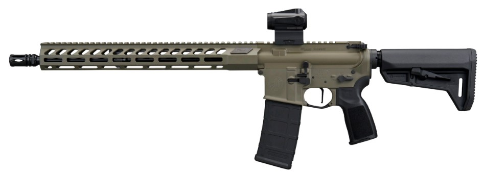 Sig Sauer M400 Forge 16" 5.56 NATO AR Rifle w/ Romeo Red Dot, Moss Green - Sig Sauer