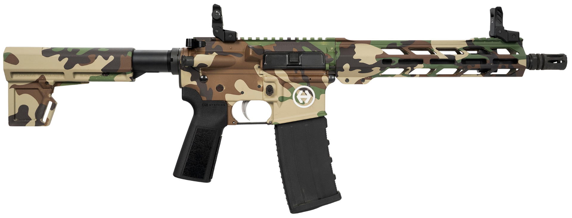 Hi-Point HP-15 5.56 NATO 10.5" Railed Pistol, M81 Woodland - Hi-Point