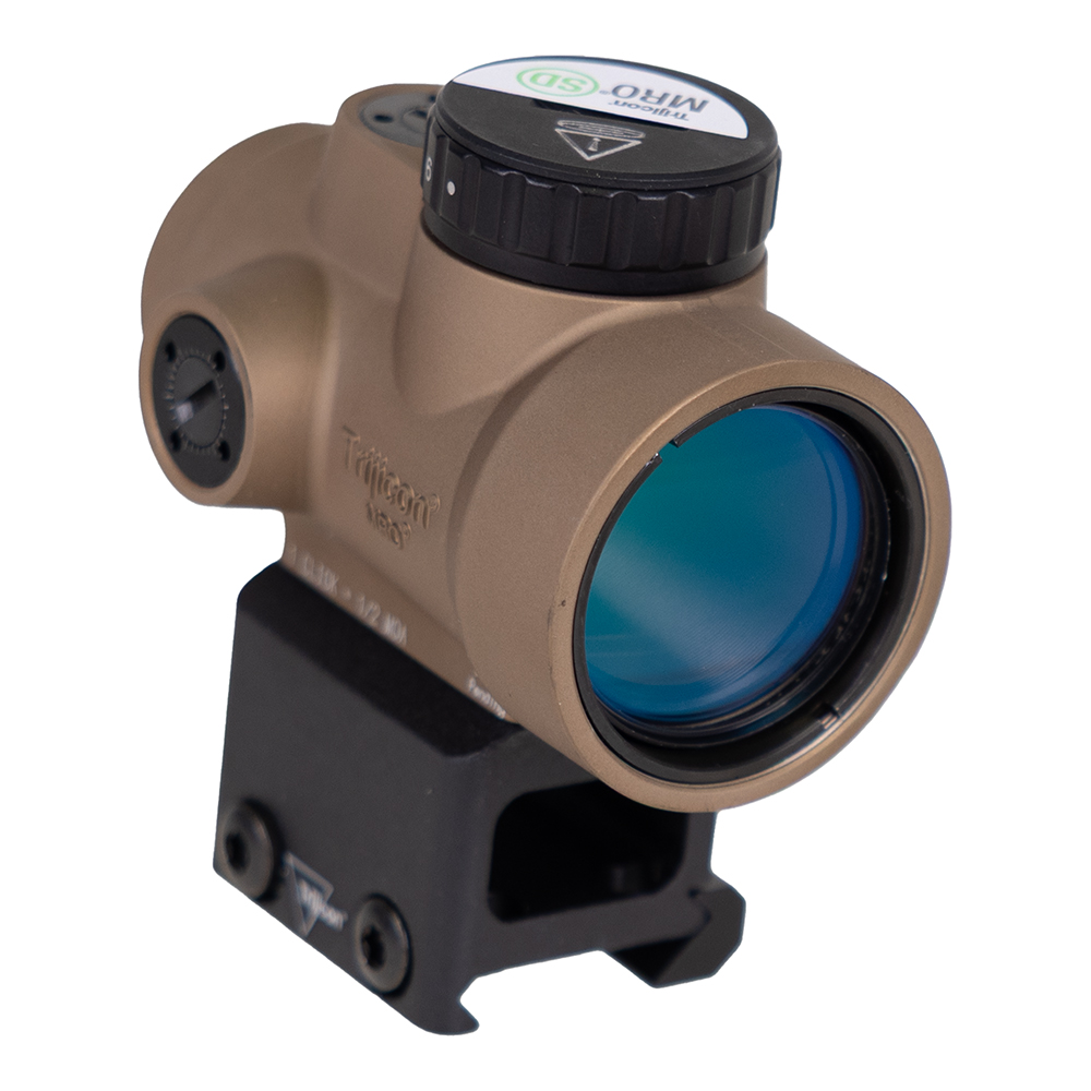 Trijicon MRO SD 1x25 Green Dot Sight Adjustable, Coyote Brown - MRO-C-2200349