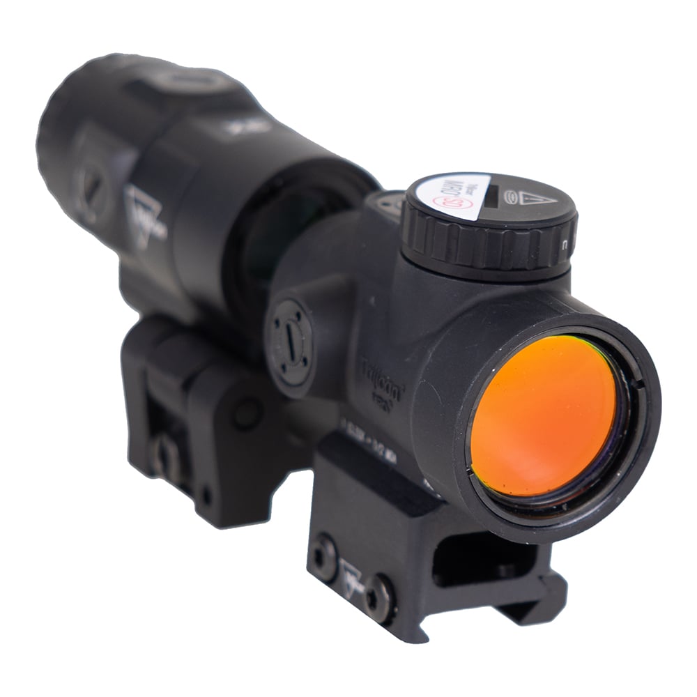 Trijicon MRO(R) SD 1x25 Red Dot Sight w/ 3x Magnifier Adjustable Full Co-Witness Quick Release Mount with Q-LOC - MRO-C-2200367