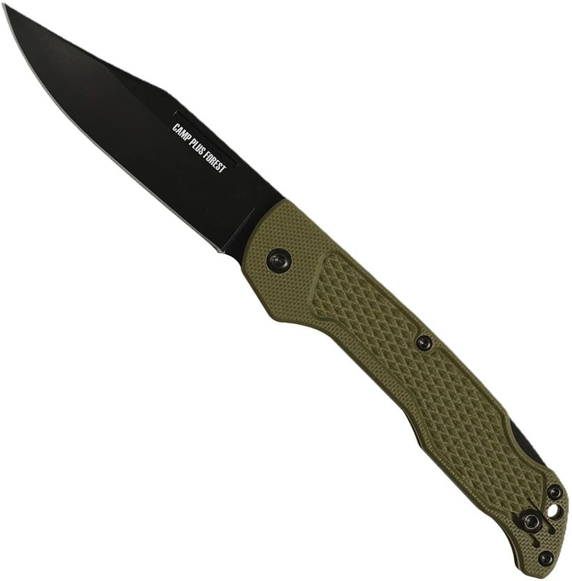 Ontario Knife Company Camp Plus EDC Lockback, OD Green - Ontario Knife Company