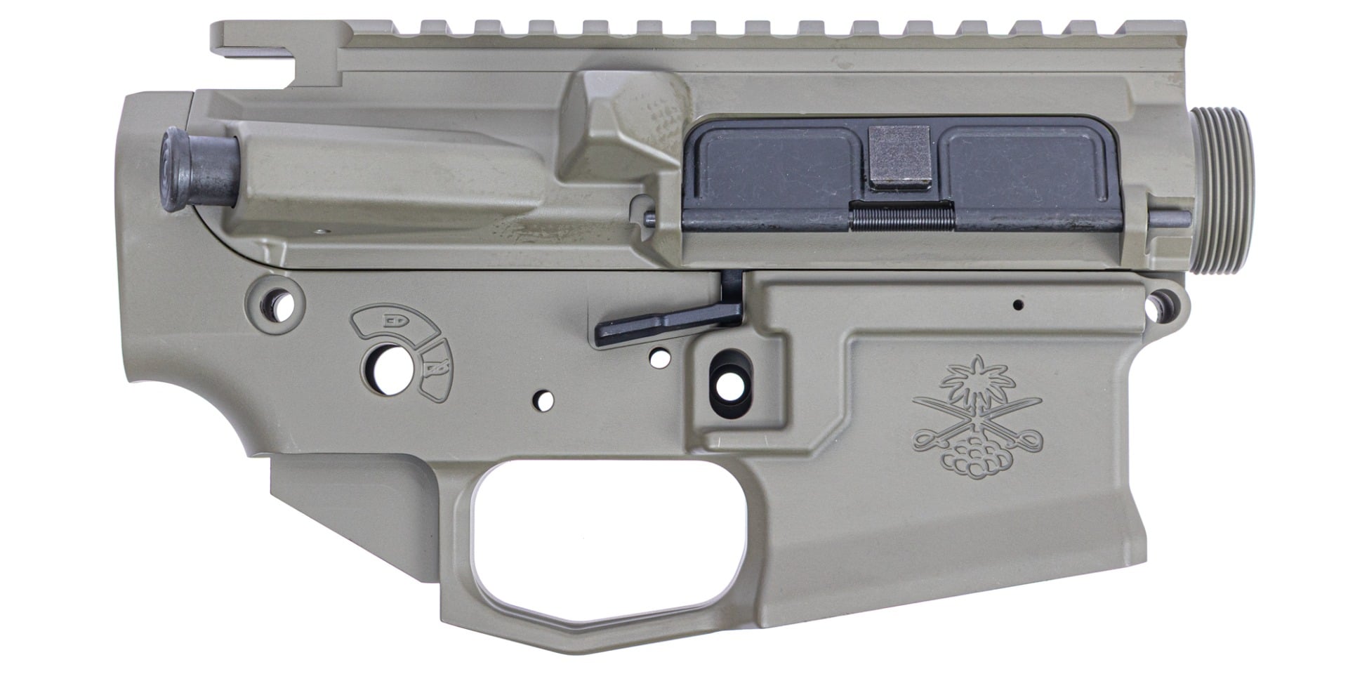 Palmetto State Armory Sabre-15 Enhanced Ambi Receiver Set, Moss Green