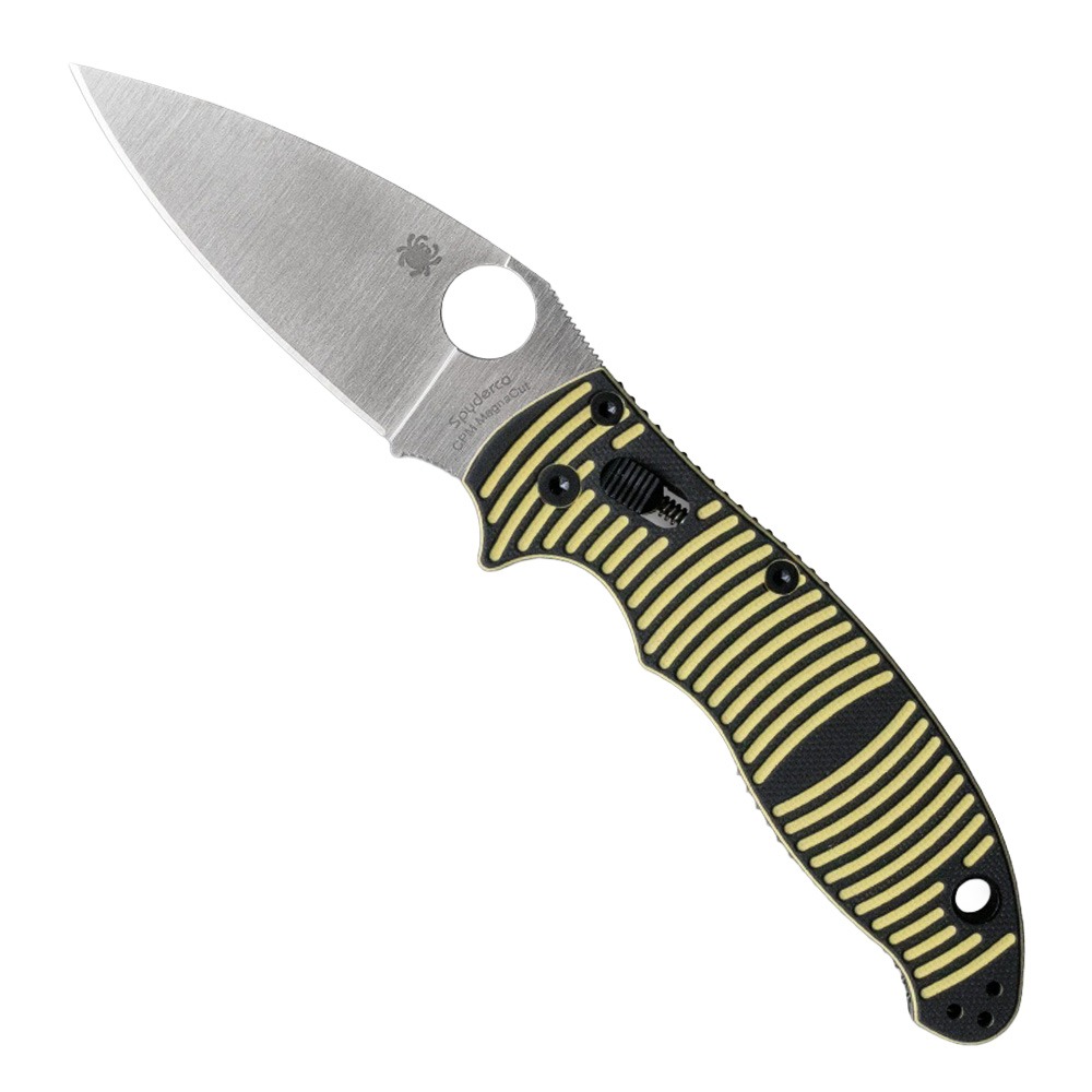 Spyderco Spyderco Manix 2 Folding Knife, Yellow/Black
