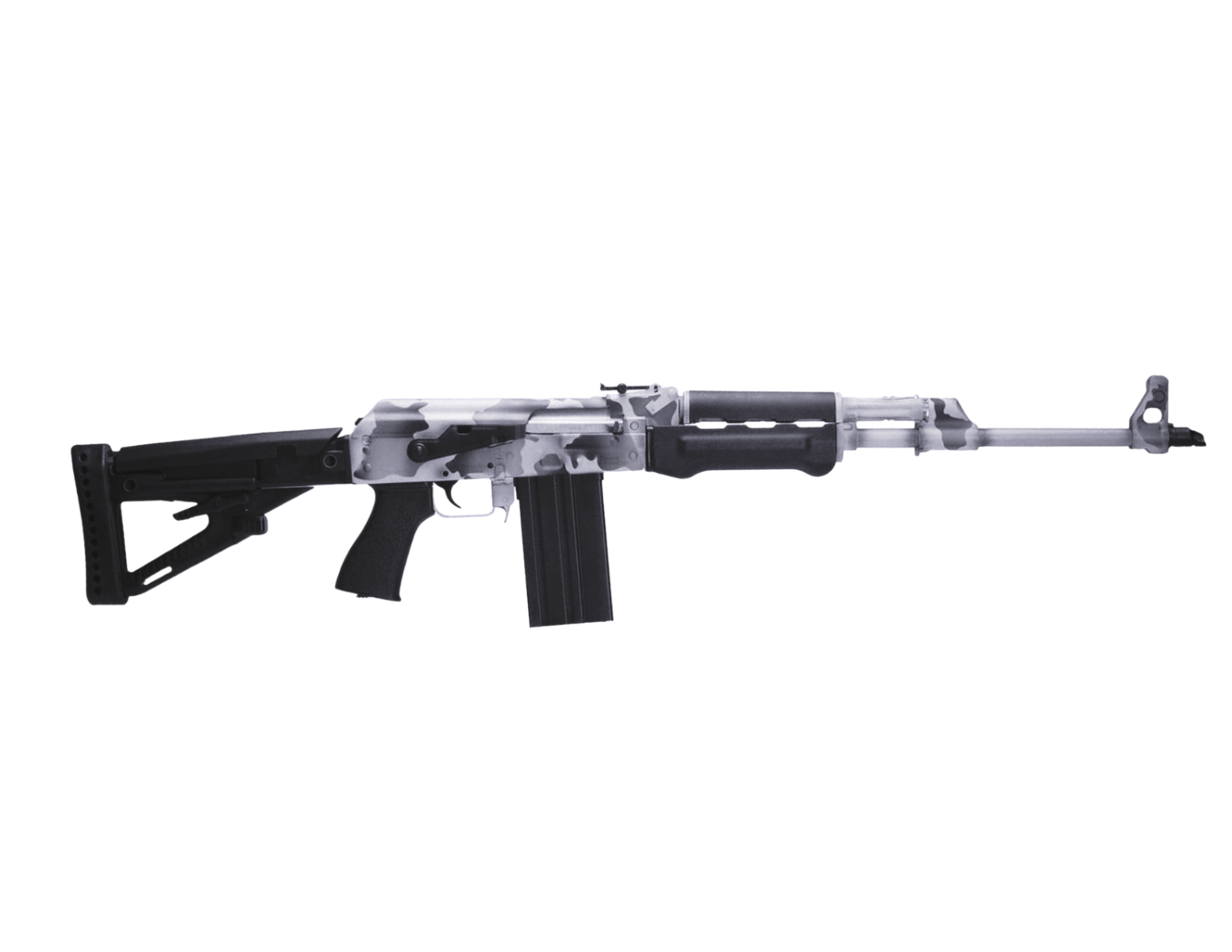 Zastava Arms Zastava Arms USA ZPAP M77 .308 WIN 19.7" AK Rifle, Snow Camo