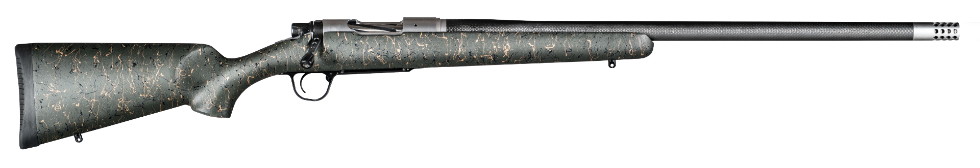 Christensen Arms Ridgeline 6.5 Crd Bolt-Action Rifle, Green w/ Black and Tan Webbing - CA10299-H14213 - Christensen Arms