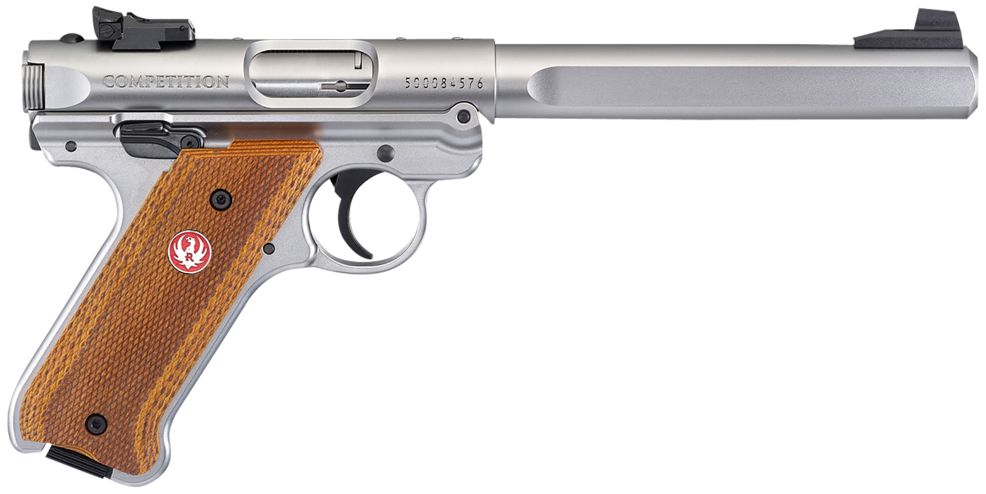 Ruger Mark IV Competition 6.88" 10rd .22LR Pistol, Stainless Steel - 40112 image