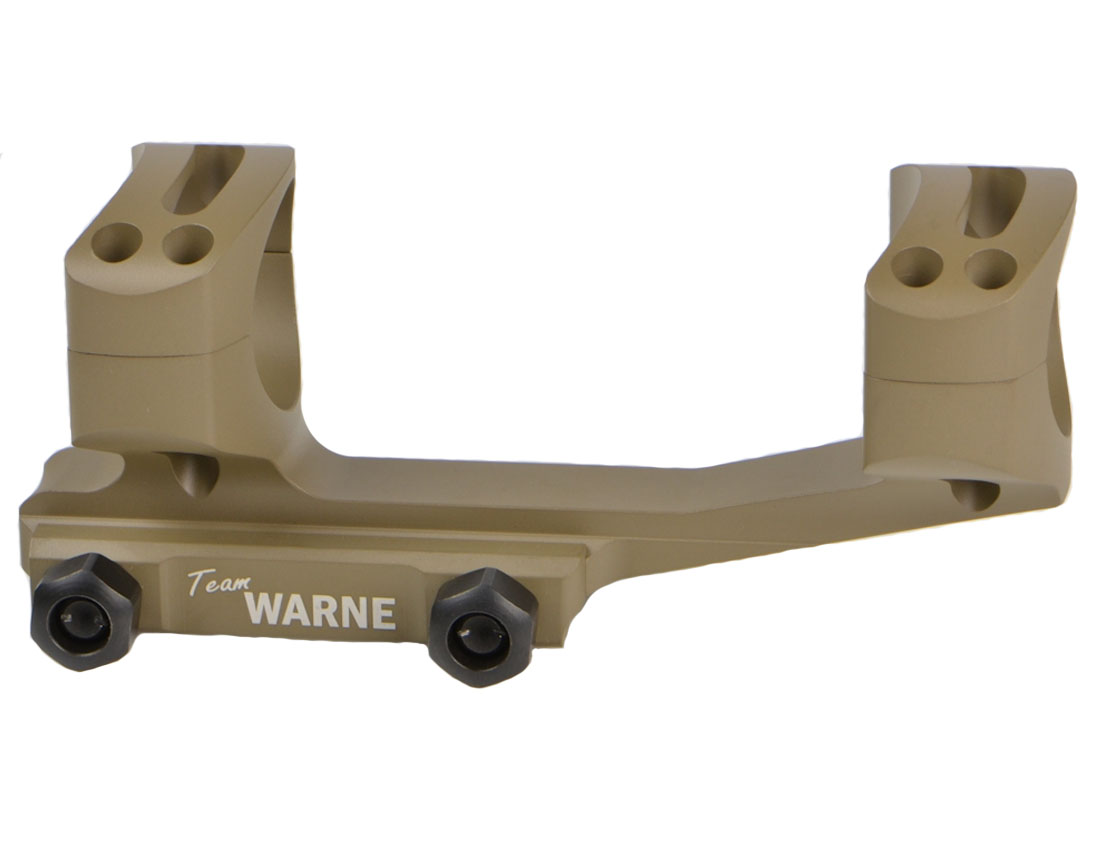 Warne Gen 2 Extended Skeletonized 1" MSR Mount, FDE - XSKEL1DE