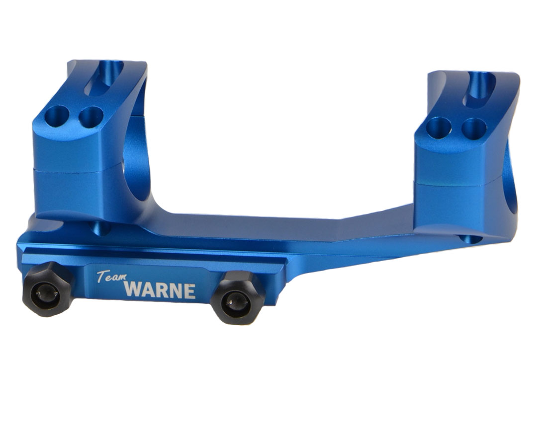 Warne Gen 2 Extended Skeletonized 30mm MSR Mount, Blue - XSKEL30BU - Warne