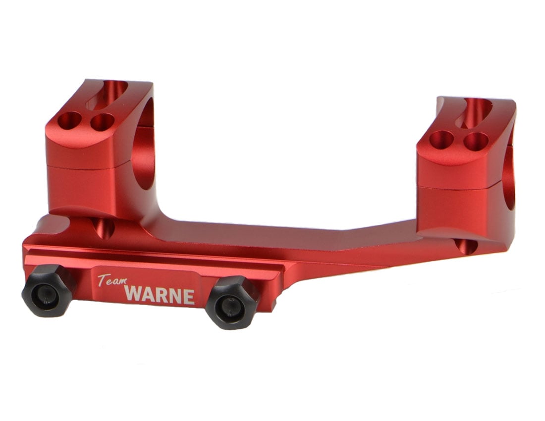 Warne Gen 2 Extended Skeletonized 30mm MSR Mount, Red - XSKEL30R - Warne