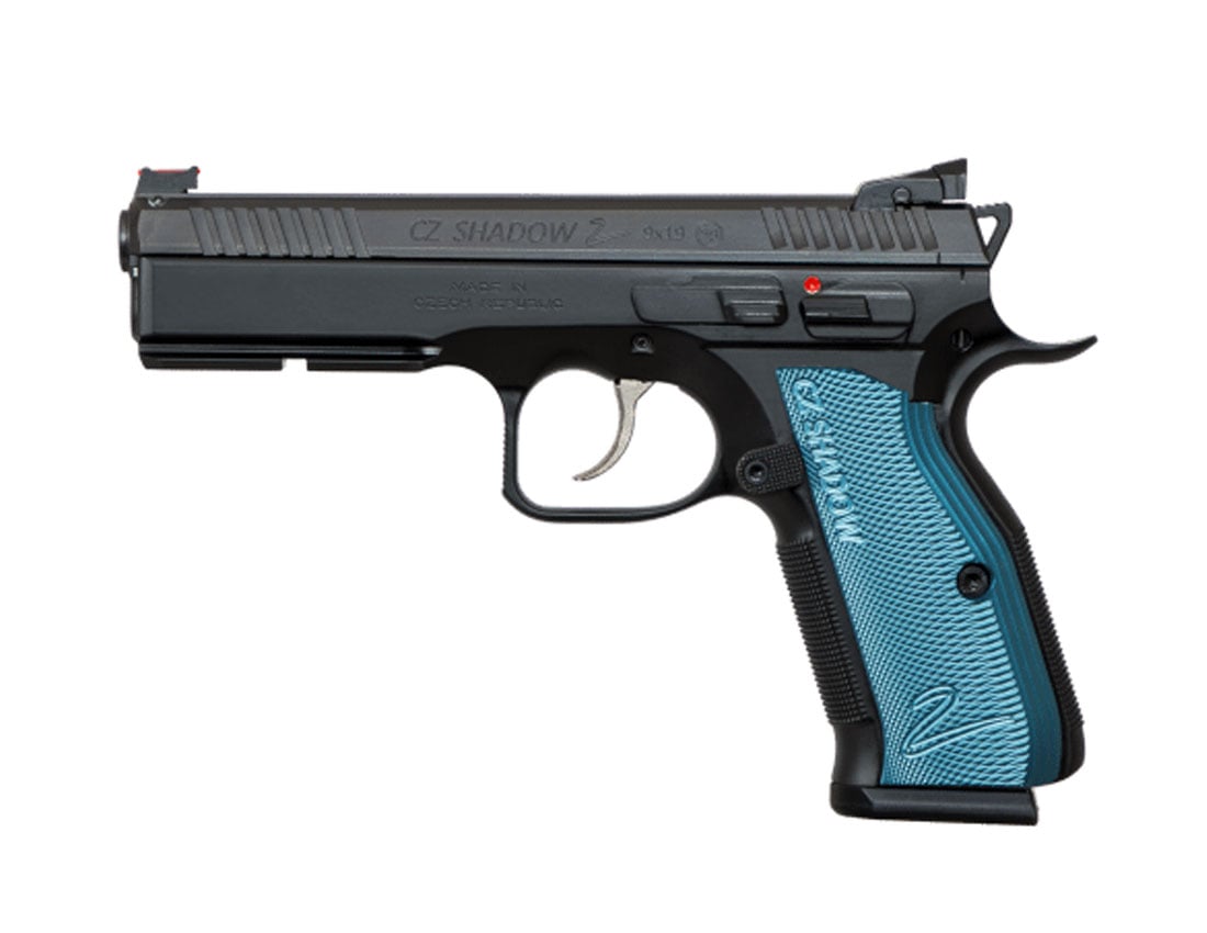CZ Shadow 2 9mm Black & Blue Pistol - 91257 - Cz