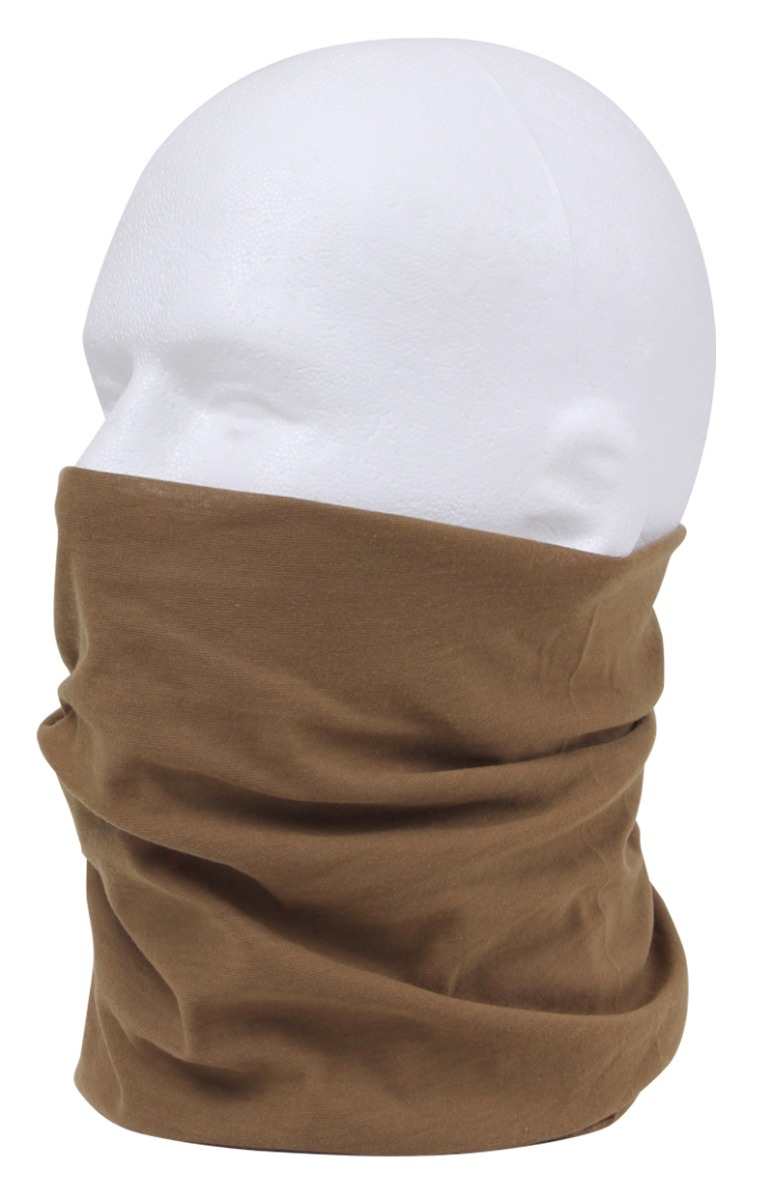 Rothco Rothco Multi-Use Neck Gaiter And Face Covering Tactical Wrap - Coyote Brown