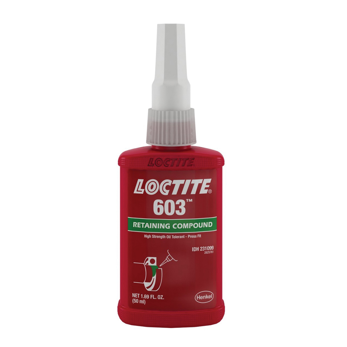 Loctite 603 Oil Tolerant Retaining Compound, 50 mL Bottle
