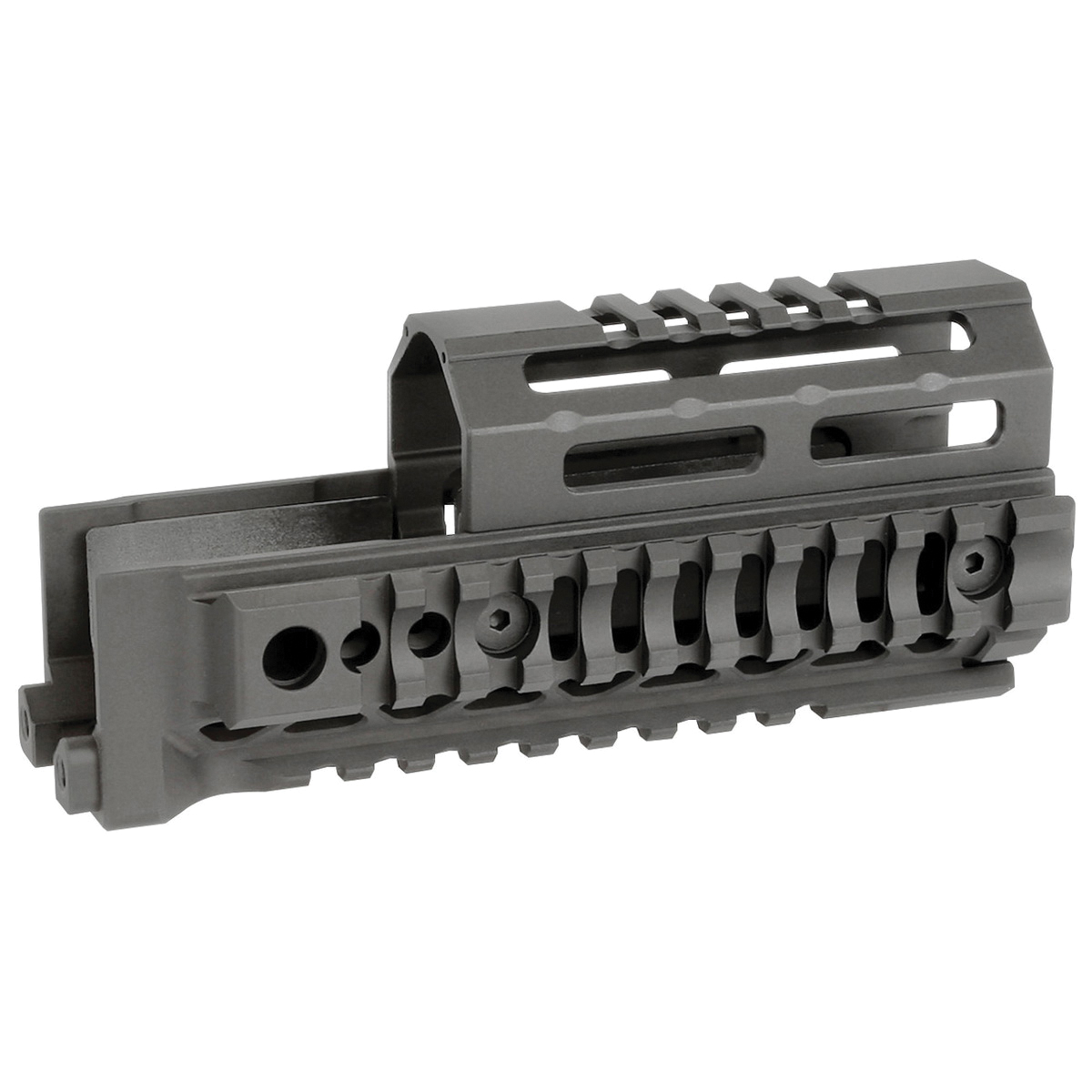 Midwest Industries 2-Piece Drop-In Quad Rail Handguard 6", Black - Midwest Industries