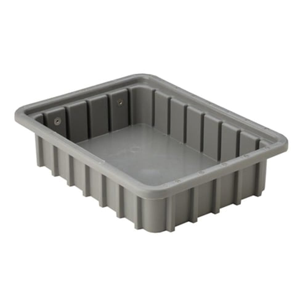 Brownells Small 10.88" x 8.25" x 2.50" Poly Bench Box, Gray Pack of 3