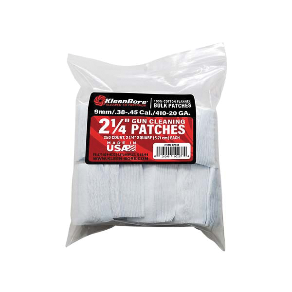 KleenBore Super Shooter .410 Gauge/20 Gauge Square Cleaning Patch - Kleenbore