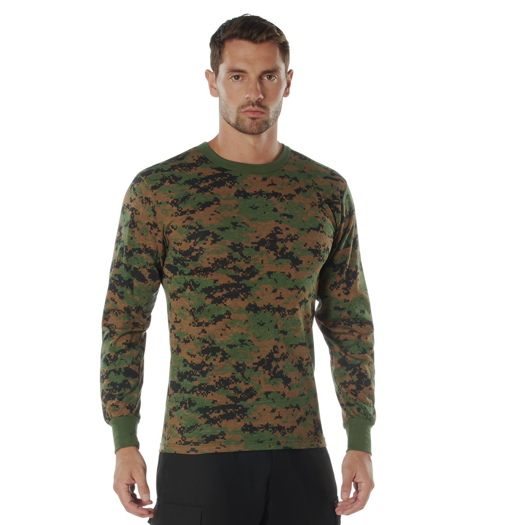Rothco Rothco Long Sleeve Digital Camo T-Shirt - Woodland Digital Camo, Medium