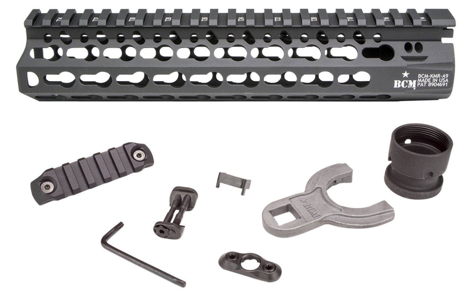 Bravo Company Mfg KeyMod 9" Float Handguard, Black - KMRA9556BK - Bcm