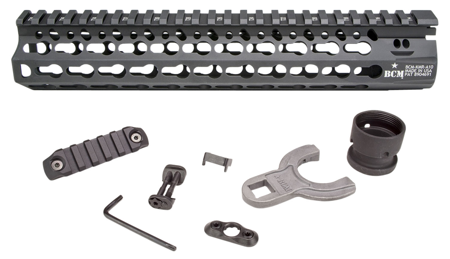 Bravo Company Mfg KeyMod 10" Float Handguard, Black - KMRA10556BK - Bcm