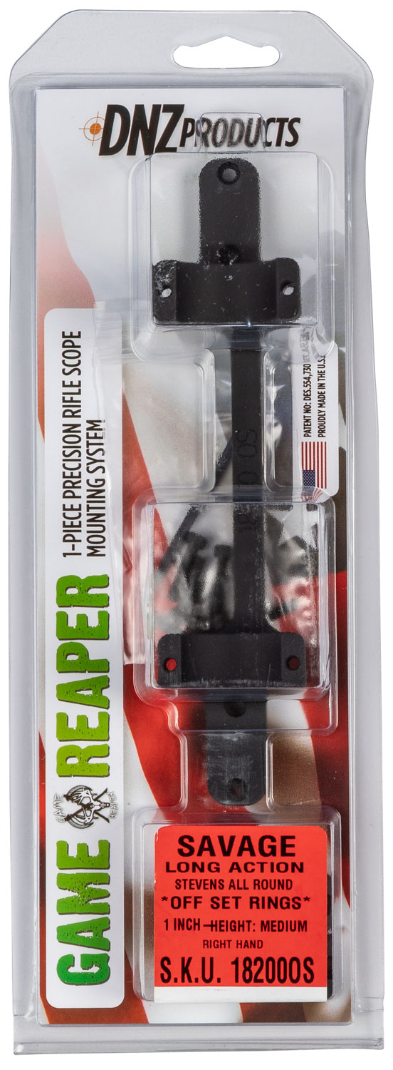 DNZ Game Reaper Savage 1 inch Medium Aluminum Precisioned 1-Piece Scope Tube, Matte Black - 18200OS - Dnz