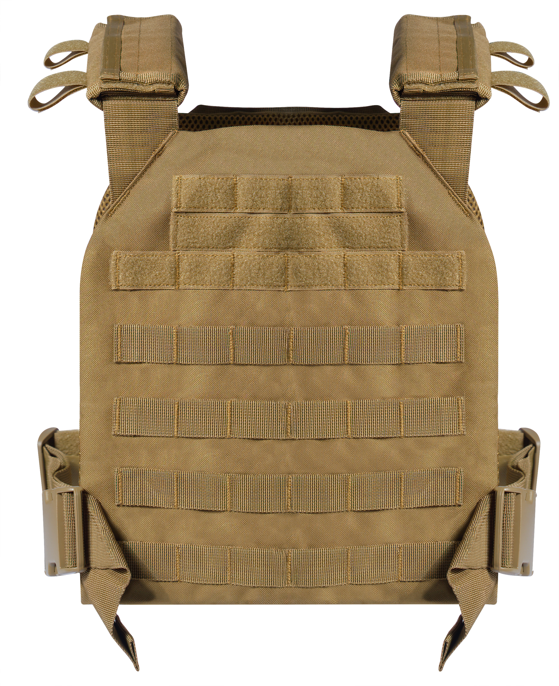 Rothco Low Profile Plate Carrier Vest - Coyote Brown, Regular